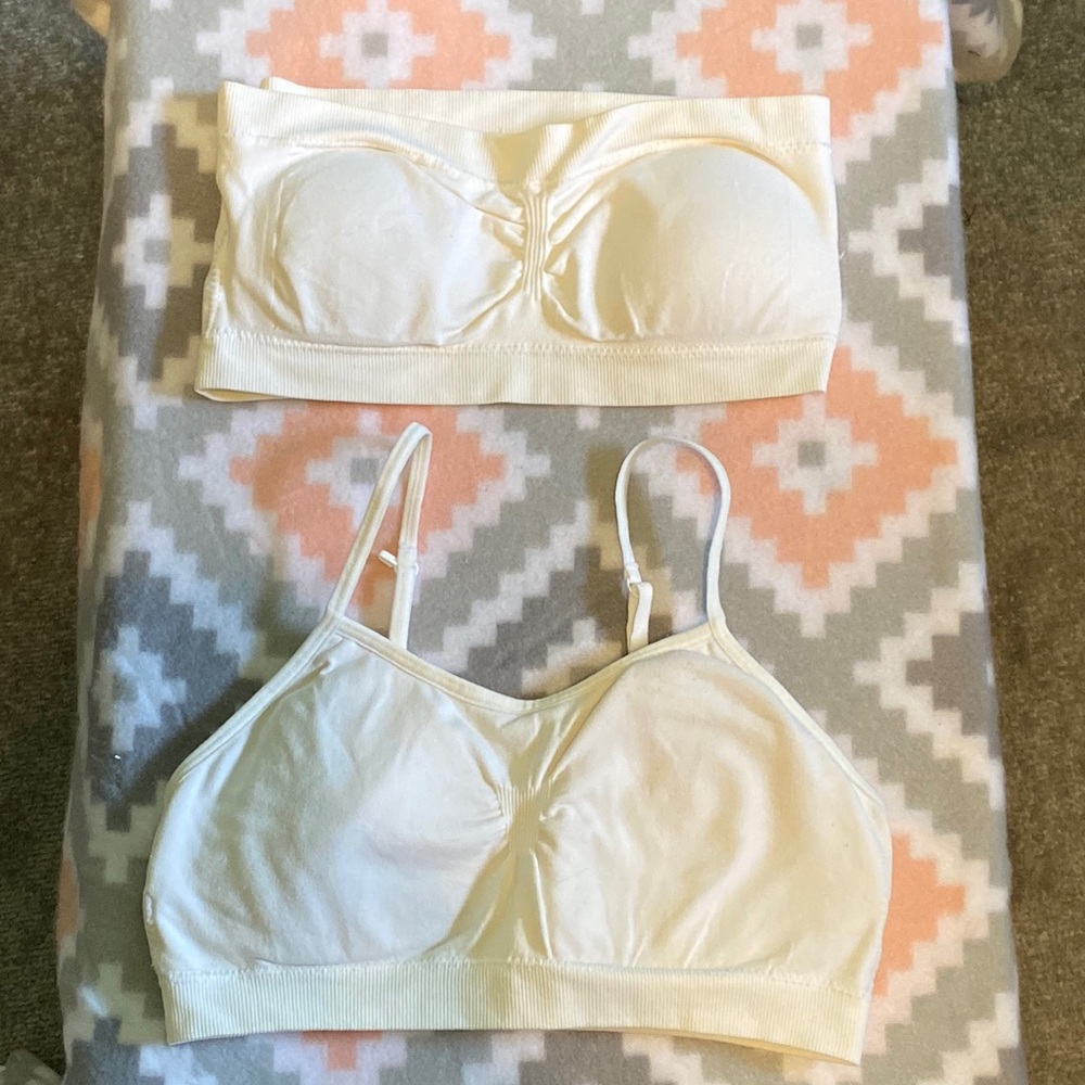 NWOT No Boundaries Small Strapless Bra & Adjustable Strap Bra w/ Removable Pads